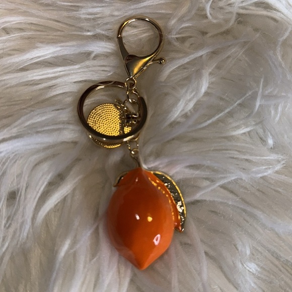 Orange Keychain Charm NWT - Picture 3 of 4